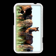 Coque HTC Desire 200 Groupe de chevaux