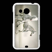 Coque HTC Desire 200 Chevaux blancs