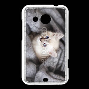 Coque HTC Desire 200 Chaton aux yeux bleus 10