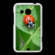 Coque HTC Desire 200 Coccinelle sur une feuille