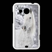 Coque HTC Desire 200 Portait de Cheval dans la neige 500