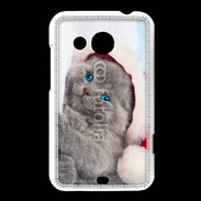 Coque HTC Desire 200 Petit chaton de noël 600