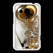 Coque HTC Desire 200 Saxophone et partitions 16