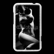 Coque HTC Desire 200 Charme noir et blanc