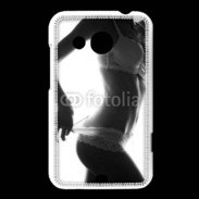 Coque HTC Desire 200 Lingerie noir et blanc