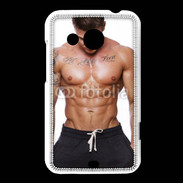 Coque HTC Desire 200 Brun musclé 1