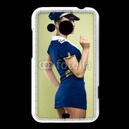 Coque HTC Desire 200 Hôtesse de l'air sexy