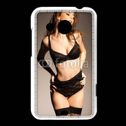 Coque HTC Desire 200 Femme sexy en lingerie noire