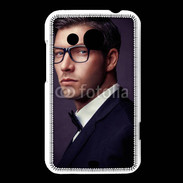 Coque HTC Desire 200 Homme charmant en costume et lunettes