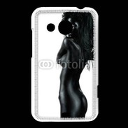 Coque HTC Desire 200 Femme nue body painting noir et blanc 4