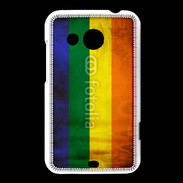 Coque HTC Desire 200 Drapeau gay vintage
