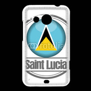 Coque HTC Desire 200 Logo Saint Lucie