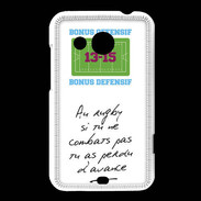 Coque HTC Desire 200 Le combat Bonus offensif-défensif Blanc