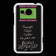 Coque HTC Desire 200 Plaquage Bonus offensif-défensif Noir