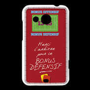 Coque HTC Desire 200 Merci l'arbitre Bonus offensif-défensif Rouge