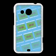 Coque HTC Desire 200 Dégradé Bonus Offensif-défensif Bleu