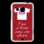 Coque HTC Desire 200 Demi de mêlée Bonus offensif-défensif Rouge
