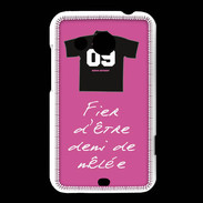 Coque HTC Desire 200 Demi de mêlée Bonus offensif-défensif Rose 2