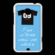 Coque HTC Desire 200 Demi de mêlée Bonus offensif-défensif Bleu 2