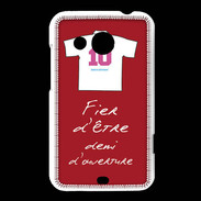 Coque HTC Desire 200 Demi d'ouverture Bonus offensif-défensif Rouge