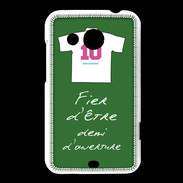 Coque HTC Desire 200 Demi d'ouverture Bonus offensif-défensif Vert
