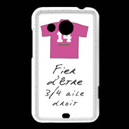 Coque HTC Desire 200 3/4 aile droit Bonus offensif-défensif Blanc