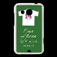 Coque HTC Desire 200 3/4 aile droit Bonus offensif-défensif Vert