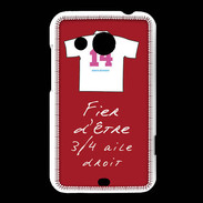 Coque HTC Desire 200 3/4 aile droit Bonus offensif-défensif Rouge