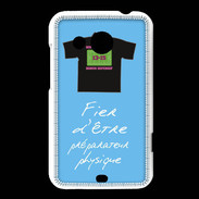 Coque HTC Desire 200 Préparateur physique Bonus offensif-défensif Bleu 2