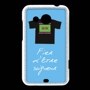 Coque HTC Desire 200 Soigneur Bonus offensif-défensif Bleu 2