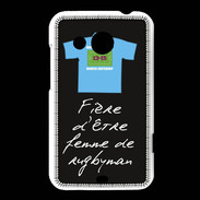 Coque HTC Desire 200 Femme de rugbyman Bonus offensif-défensif Noir 2