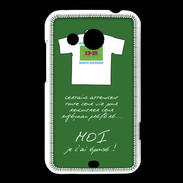 Coque HTC Desire 200 Moi je l'ai épousé Bonus offensif-défensif Vert