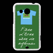 Coque HTC Desire 200 Mère de rugbyman Bonus offensif-défensif Vert 2