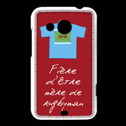 Coque HTC Desire 200 Mère de rugbyman Bonus offensif-défensif Rouge 2