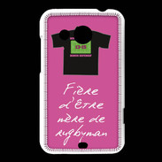 Coque HTC Desire 200 Mère de rugbyman Bonus offensif-défensif Rose 2