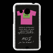 Coque HTC Desire 200 Moi je l'ai élevé Bonus offensif-défensif Noir 