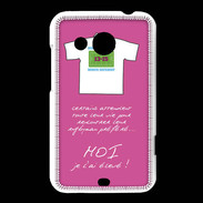 Coque HTC Desire 200 Moi je l'ai élevé Bonus offensif-défensif Rose