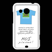Coque HTC Desire 200 Moi je l'ai élevé Bonus offensif-défensif Blanc 2