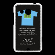 Coque HTC Desire 200 Moi je l'ai élevé Bonus offensif-défensif Noir 2