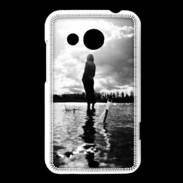 Coque HTC Desire 200 Personnage en noir et blanc PR