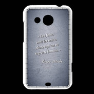 Coque HTC Desire 200 Les Folies Bleu Citation Oscar Wilde