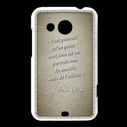 Coque HTC Desire 200 Portrait Ame Sepia Citation Oscar Wilde