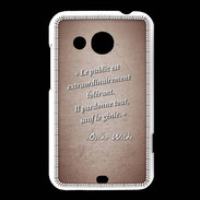 Coque HTC Desire 200 Public génie Rouge Citation Oscar Wilde