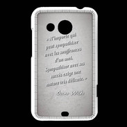 Coque HTC Desire 200 Sympathiser Gris Citation Oscar Wilde