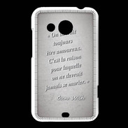 Coque HTC Desire 200 Toujours amoureux Gris Citation Oscar Wilde