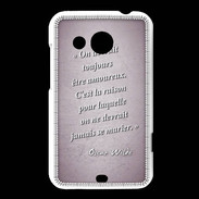 Coque HTC Desire 200 Toujours amoureux Rose Citation Oscar Wilde