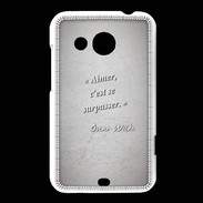 Coque HTC Desire 200 Aimer Gris Citation Oscar Wilde