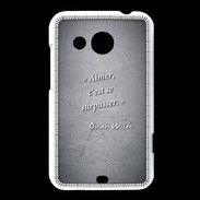 Coque HTC Desire 200 Aimer Noir Citation Oscar Wilde