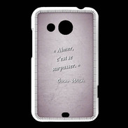 Coque HTC Desire 200 Aimer Rose Citation Oscar Wilde