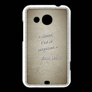 Coque HTC Desire 200 Aimer Sepia Citation Oscar Wilde